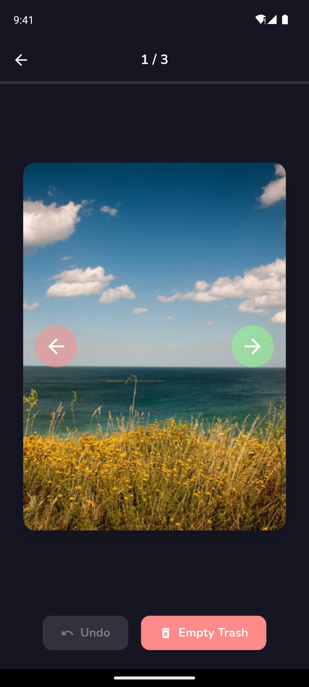 Swipe deck